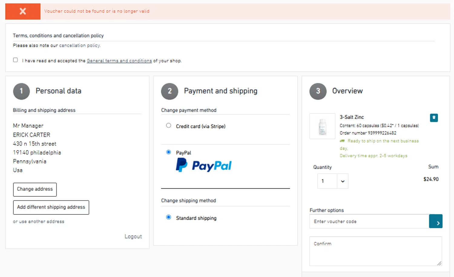 Biogena promo code screenshot showing code WELCOME25 applied at Biogena checkout page. Uploaded by SimplyCodes community member ericramirez on Feb 13, 2025
