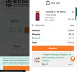 freedom25 coupon verification screenshot