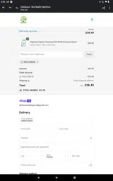 WELCOME30 coupon verification screenshot