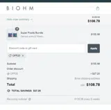 off20 coupon verification screenshot