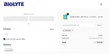 BIOLYTE coupon verification screenshot