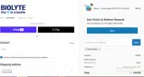 BIOLYTE coupon verification screenshot
