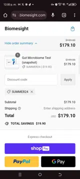 Summer24 coupon verification screenshot