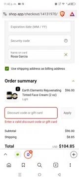 MONDAY coupon verification screenshot