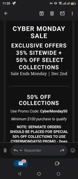 CyberMonday50 coupon verification screenshot