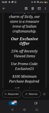Exclusive25 coupon verification screenshot