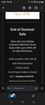SummerSale30 coupon verification screenshot
