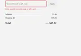 HOLIDAY50 coupon verification screenshot