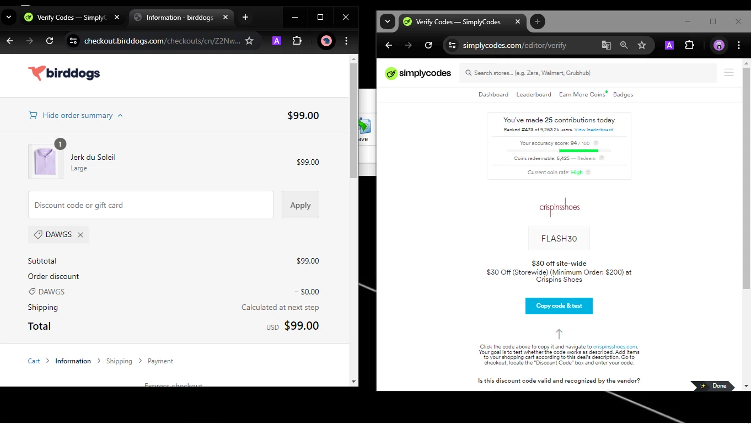 how to use Birddogs coupons