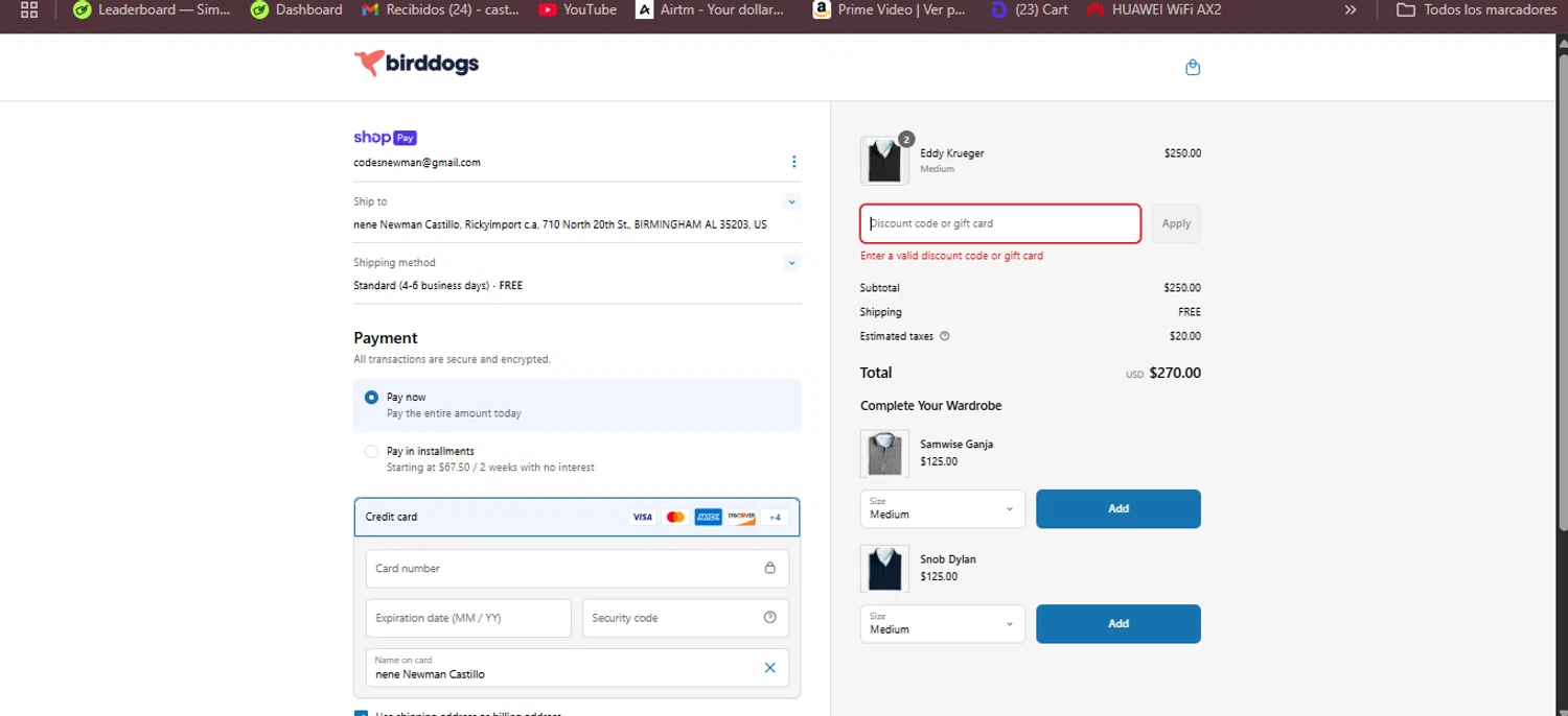 Birddogs discount code screenshot showing code UNTOLD applied at Birddogs checkout page. Uploaded by SimplyCodes community member RebatePhoenix6042 on May 2, 2025