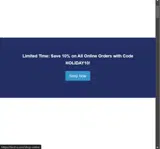 HOLIDAY10 coupon verification screenshot
