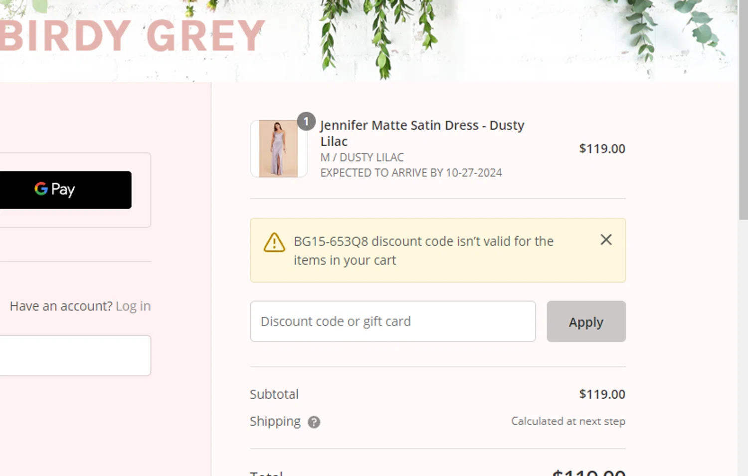 Birdy Grey Discount Codes - 20% Off | September 2024