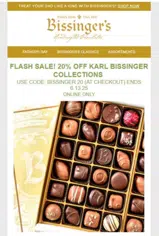 BISSINGER20 coupon verification screenshot
