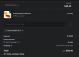 WELCOMEBACK15 coupon verification screenshot