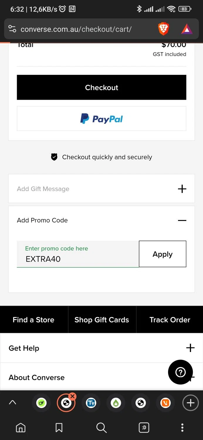 Bitly checkout page showing Bitly promo code box | Screenshot taken by SimplyCodes community member on Aug 2, 2024