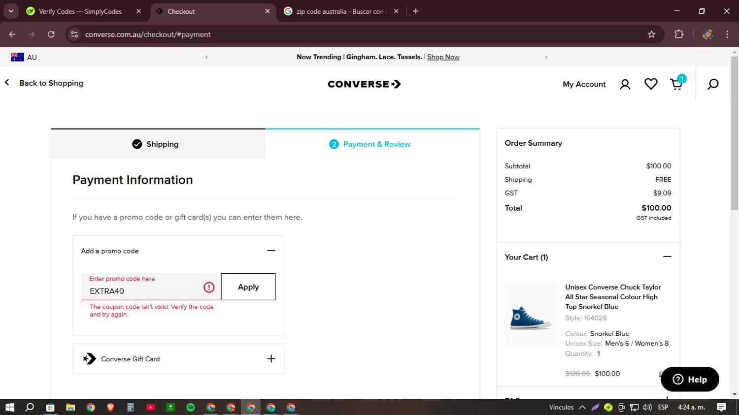Bitly promo code screenshot showing code EXTRA40 applied at Bitly checkout page. Uploaded by SimplyCodes community member BudgetHunter9184 on Feb 28, 2025
