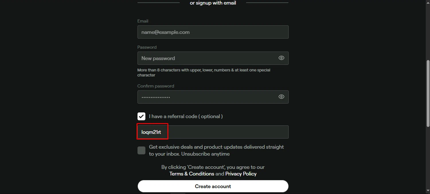 Bitrefill promo code screenshot showing code loqm21rt applied at Bitrefill checkout page. Uploaded by SimplyCodes community member noworries on Jul 6, 2025