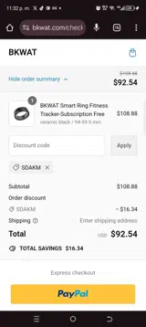 bkwat coupon verification screenshot