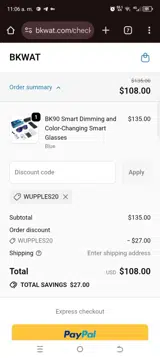bkwat coupon verification screenshot