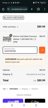 SAVE30NOW coupon verification screenshot