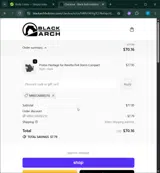 Black Arch Holsters coupon verification screenshot
