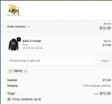 10KIVE coupon verification screenshot