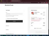 Blackbird Foods coupon verification screenshot