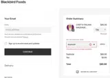Blackbird Foods coupon verification screenshot