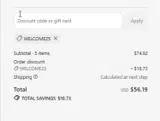 Black Buffalo coupon verification screenshot