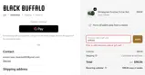 Black Buffalo coupon verification screenshot