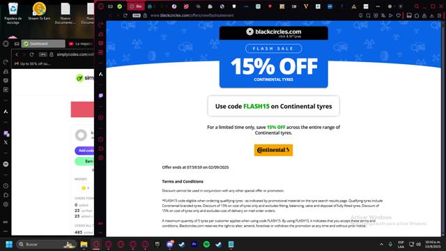 Blackcircles.com checkout page showing Blackcircles.com discount code box | Screenshot taken by SimplyCodes community member on Sep 13, 2025