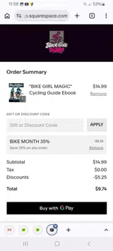 Black Girls Do Bike coupon verification screenshot