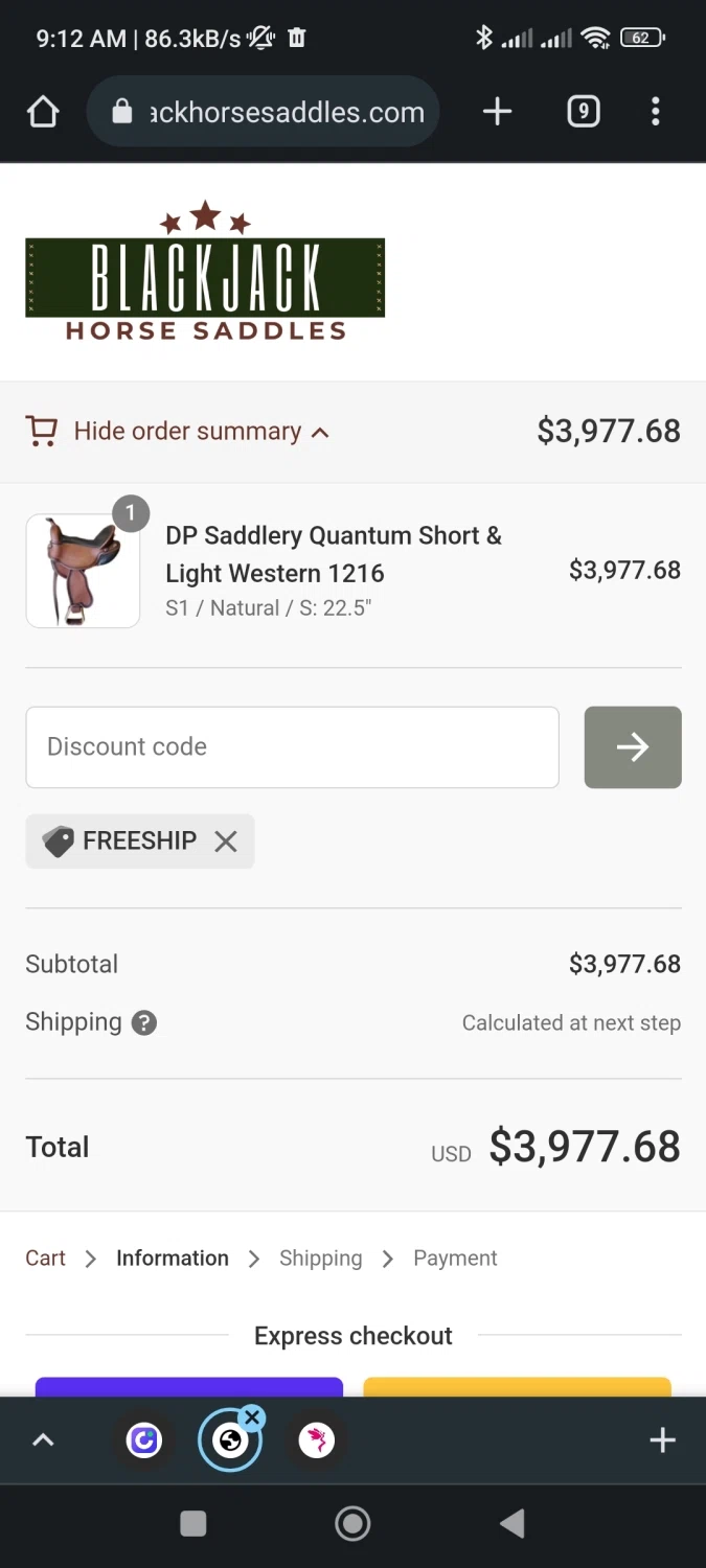 how to use Block Saddle Company coupons