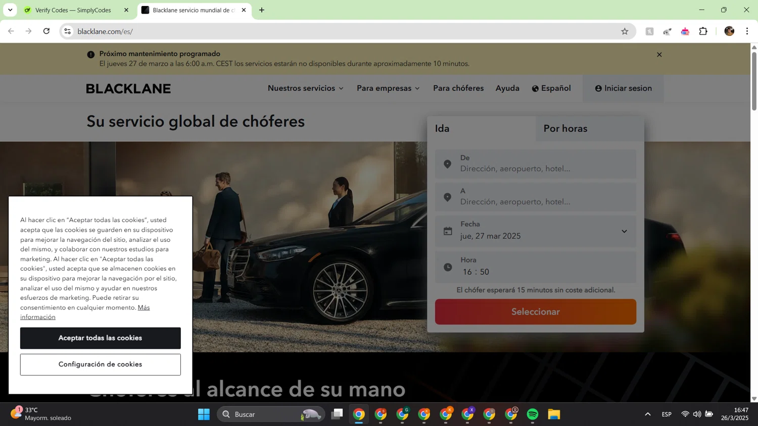 BlackLane promo code screenshot showing code RECLAIM3 applied at BlackLane checkout page. Uploaded by SimplyCodes community member alfredish on Mar 26, 2025