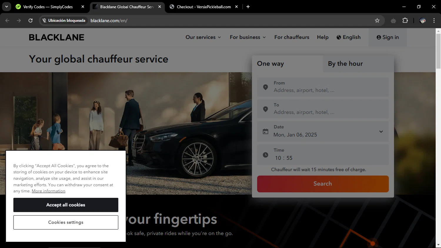 BlackLane promo code screenshot showing code CYY-BLCKLN applied at BlackLane checkout page. Uploaded by SimplyCodes community member ChinoYugiXD on Jan 5, 2025