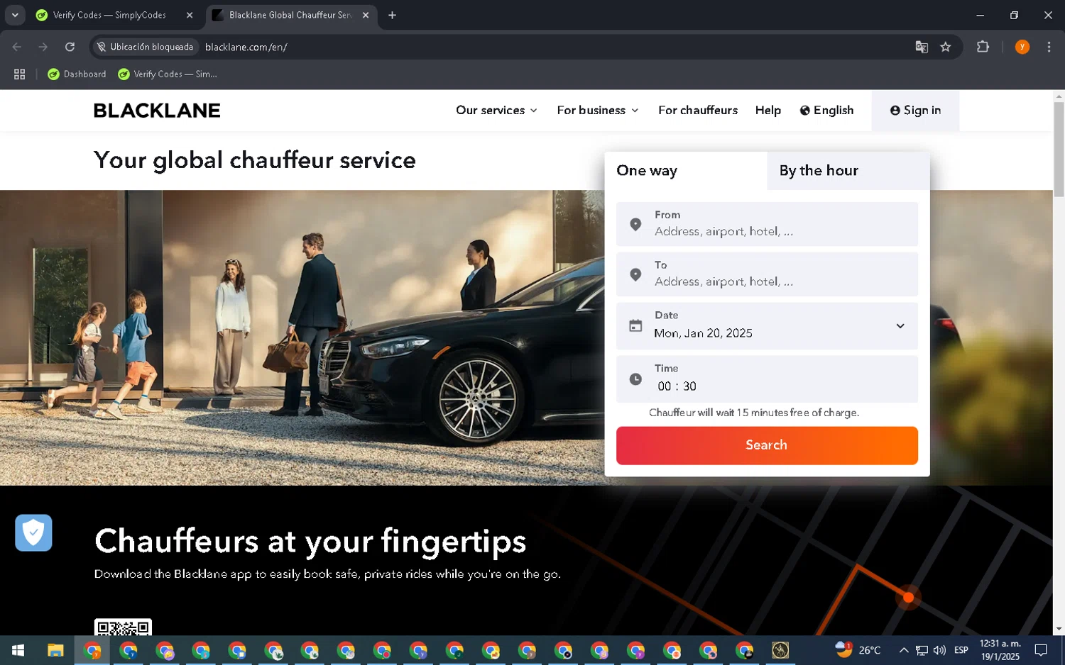 BlackLane promo code screenshot showing code CYY-BLCKLN applied at BlackLane checkout page. Uploaded by SimplyCodes community member CrownAdmiral3396 on Jan 19, 2025