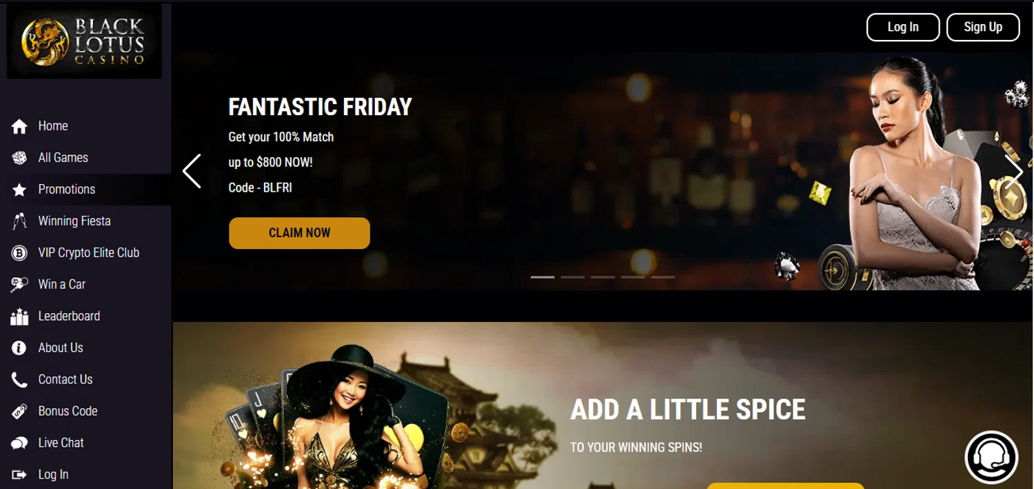 Black Lotus Casino checkout page showing Black Lotus Casino promo code box | Screenshot taken by SimplyCodes community member on Jul 12, 2024
