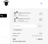 SUMMER20 coupon verification screenshot