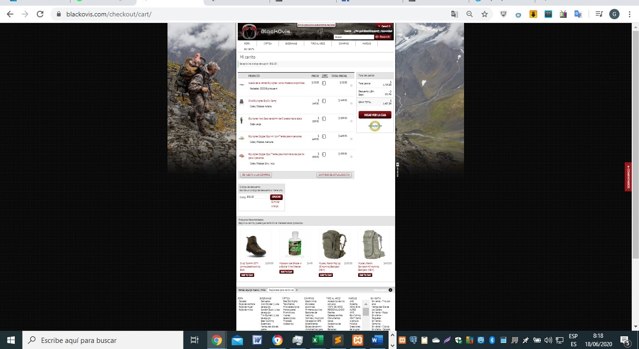 BlackOvis.com checkout page showing BlackOvis.com discount code box | Screenshot taken by SimplyCodes community member on Jun 18, 2020