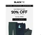BlackTie coupon verification screenshot
