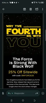 Bwforce25 coupon verification screenshot