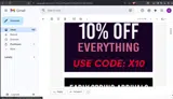 X10 coupon verification screenshot