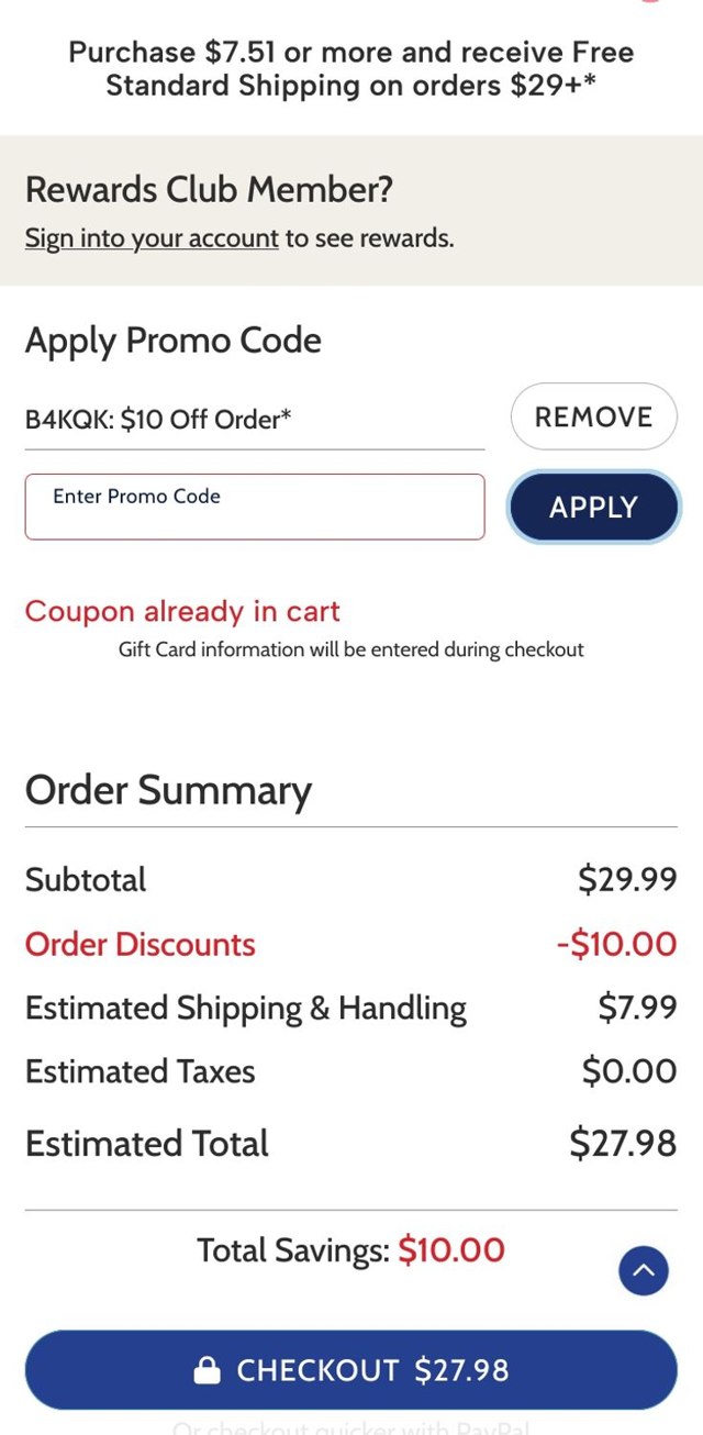 Blair checkout page showing Blair promo code box | Screenshot taken by SimplyCodes community member on Apr 23, 2025