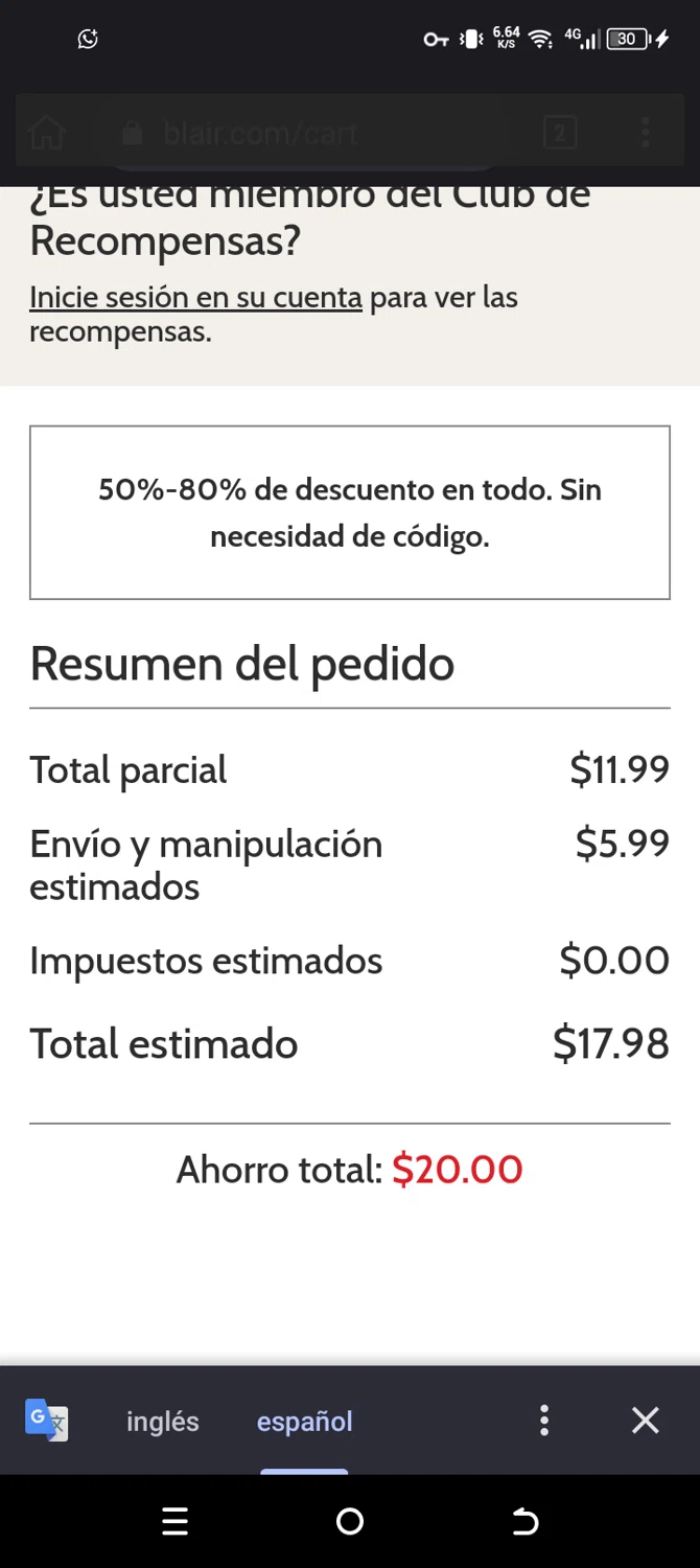 Blair promo code screenshot showing code B5QNY applied at Blair checkout page. Uploaded by SimplyCodes community member MagnificentLynx1486 on May 24, 2025