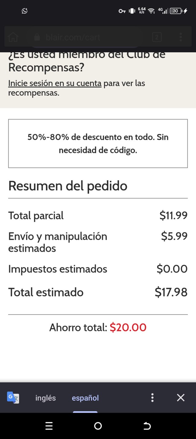 Blair checkout page showing Blair promo code box | Screenshot taken by SimplyCodes community member on May 24, 2025