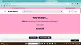 SAVE20 coupon verification screenshot