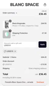 LOGO10 coupon verification screenshot