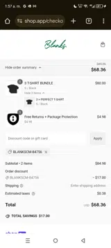 Blanks by Thirteen Studios coupon verification screenshot