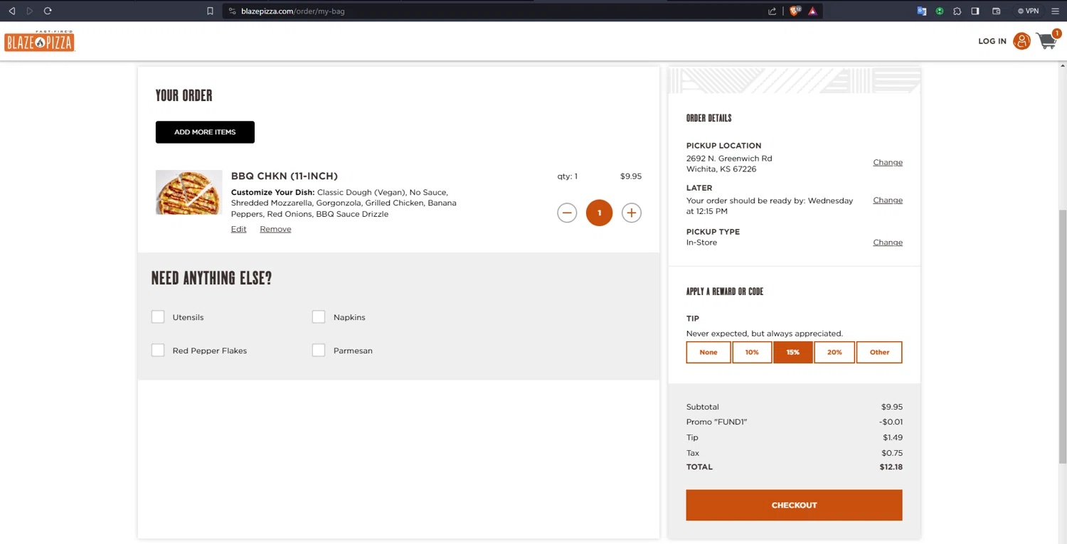 Blaze Pizza Promo Codes 15 Off December 2023