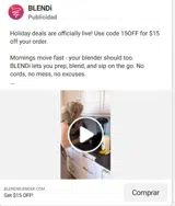 Blendi Blender coupon verification screenshot